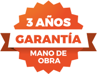 3 años de garantía en mano de obra